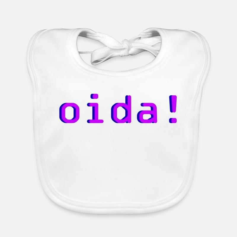 oida! - Baby Bio-Lätzchen - Weiß