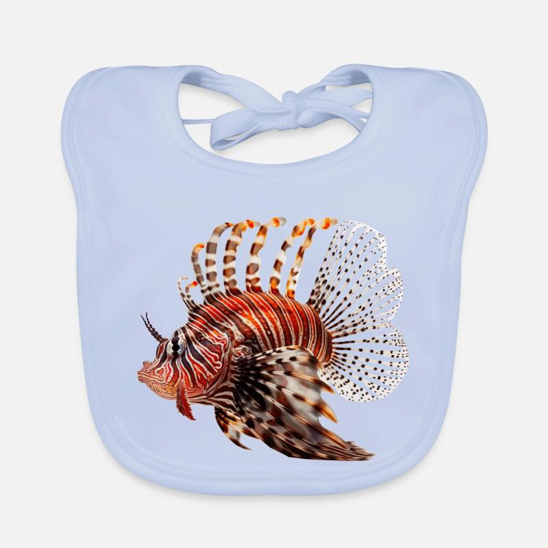 Le poisson-lion est aussi appelé poisson-scorpion Bavoir bio Bébé