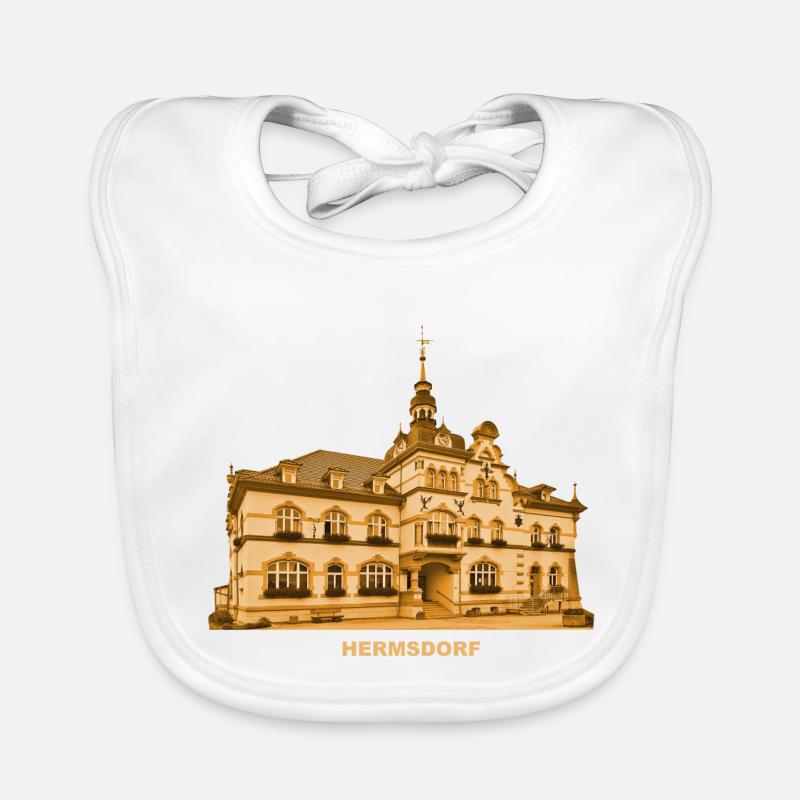 Hôtel de ville de Hermsdorf Thuringe Saale Holzland Bavoir bio Bébé
