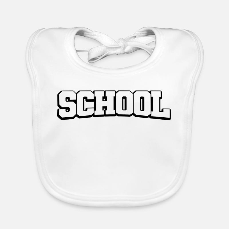 School - The School Design in Highschool Design Organic Baby Bibs