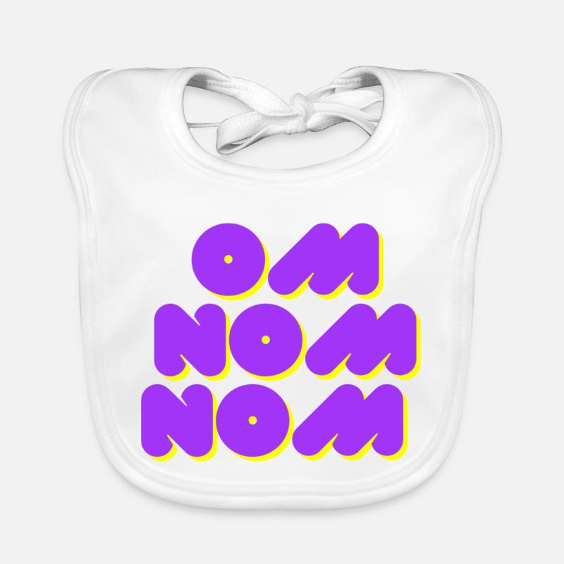Om Name Name Organic Baby Bibs