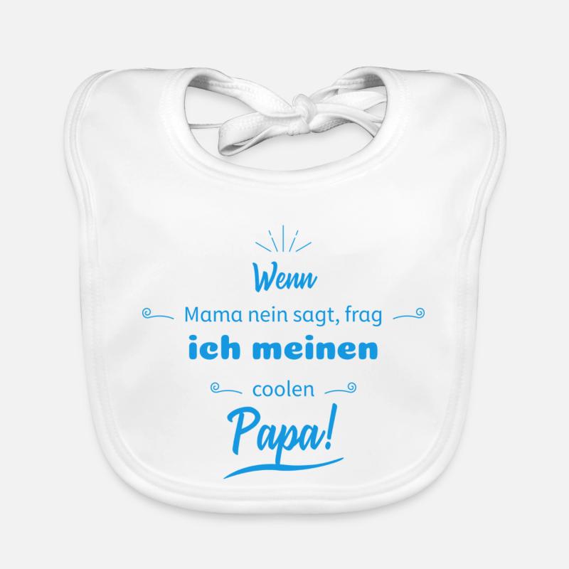 lustige sprüche cooler papa Baby Bio-Lätzchen