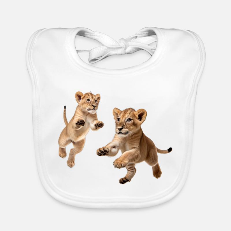 Lionceaux Bavoir bio Bébé