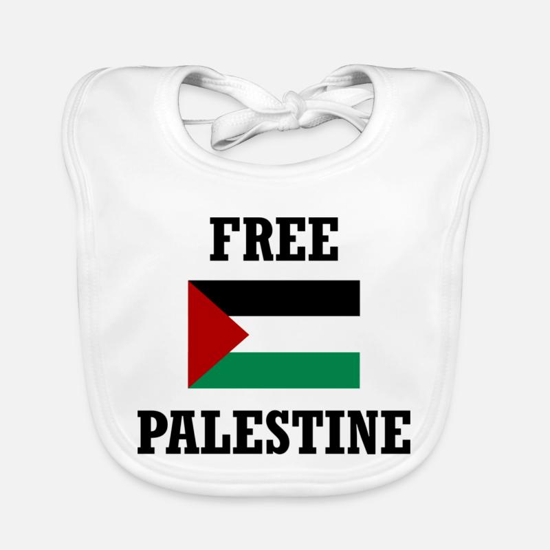 Palestine libre Bavoir bio Bébé
