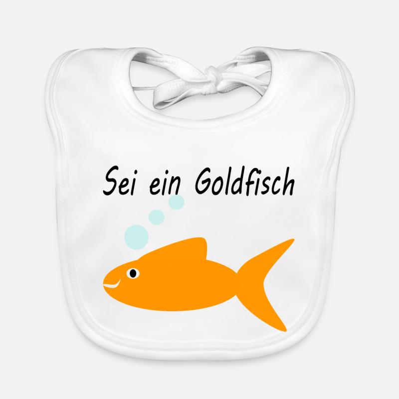 Sei ein Goldfisch Baby Bio-Lätzchen