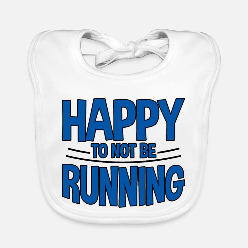 Heureux de ne pas courir 2 Bavoir bio Bébé