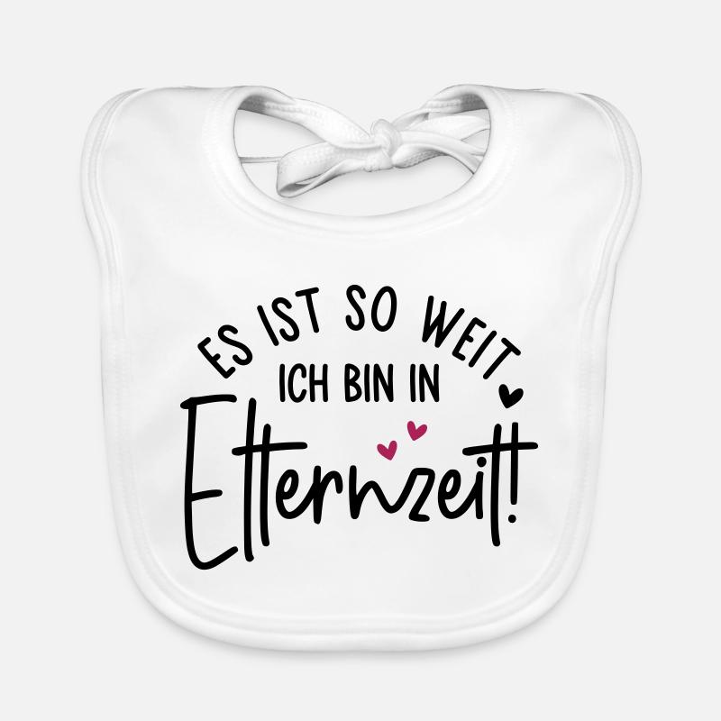 Es ist so weit Ich bin in Elternzeit Baby Bio-Lätzchen