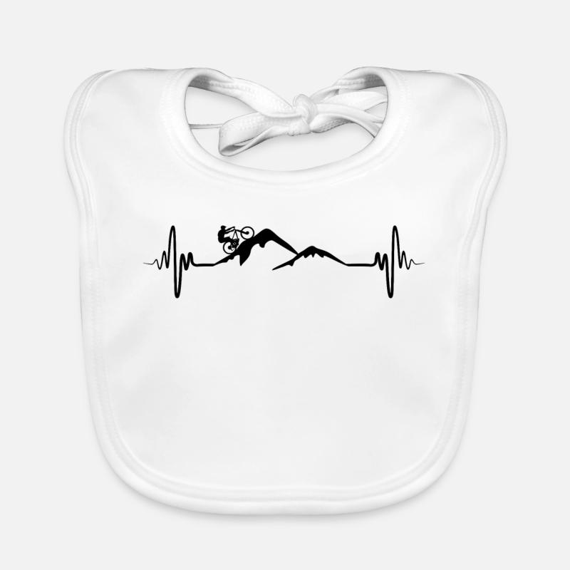 Mountain bikers ECG palpitations Organic Baby Bibs