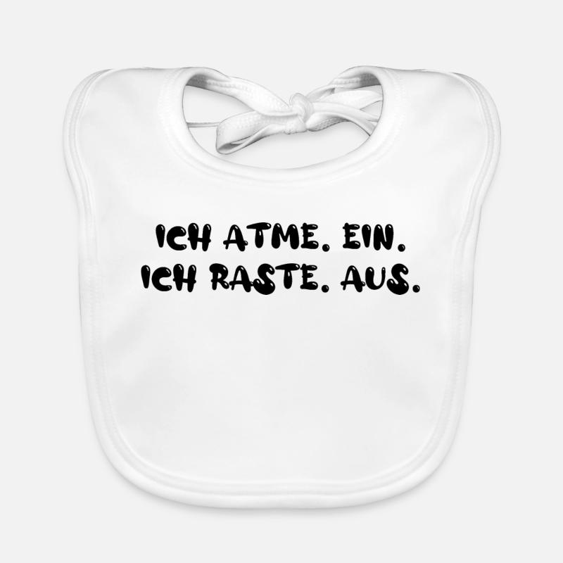 Ich atme ein. Ich raste aus. Baby Bio-Lätzchen