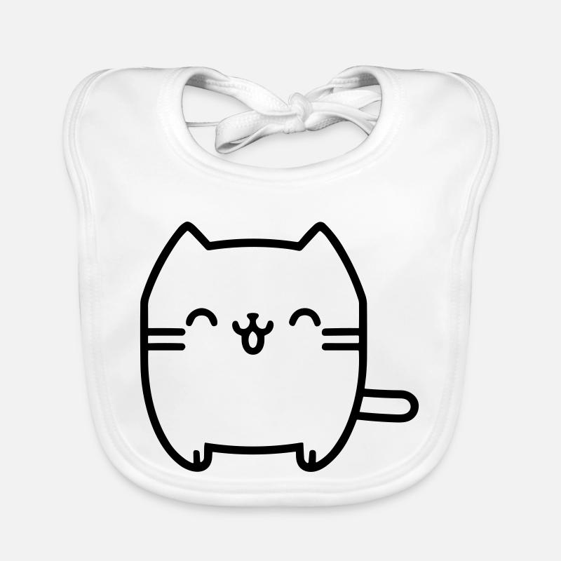 chat Bavoir bio Bébé