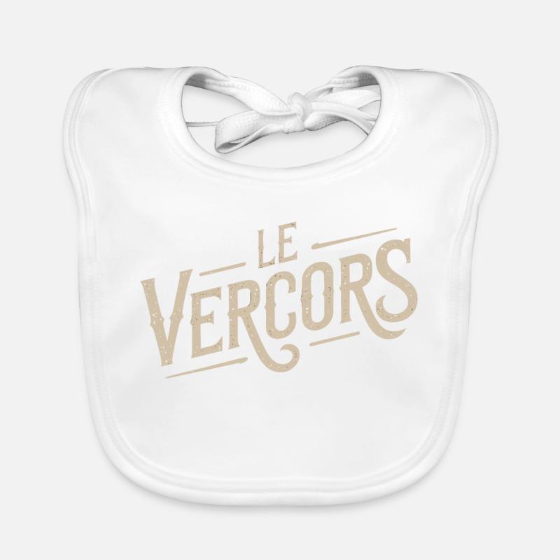 Le Vercors - Bavoir bio Bébé - blanc