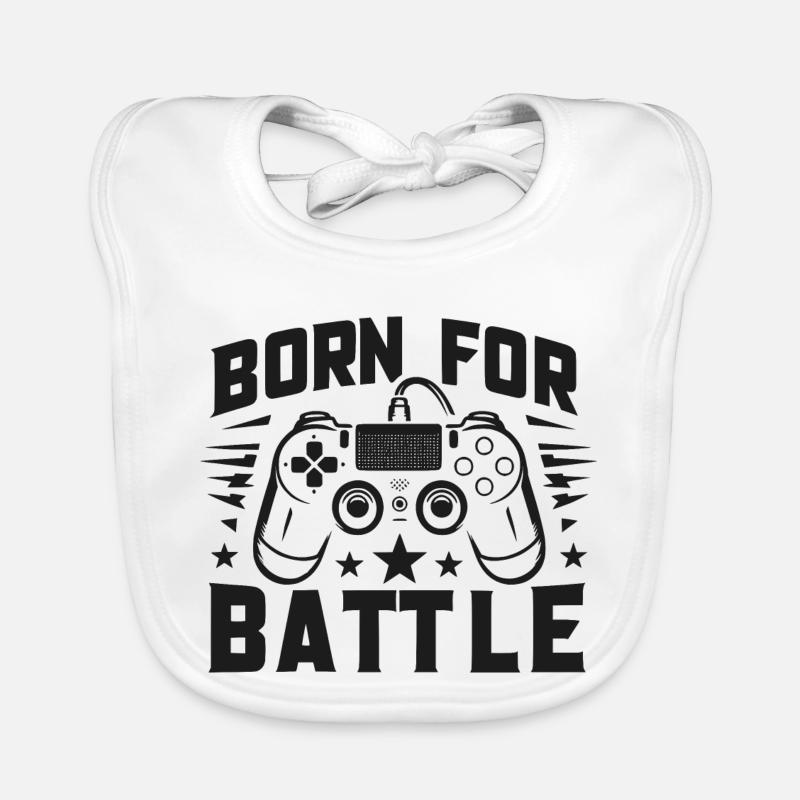 Né pour le combat Bavoir bio Bébé