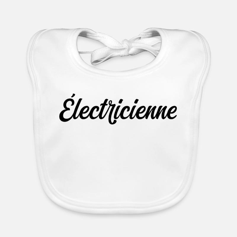 Électricienne Pro Installation Câblage Électrique Bavoir bio Bébé