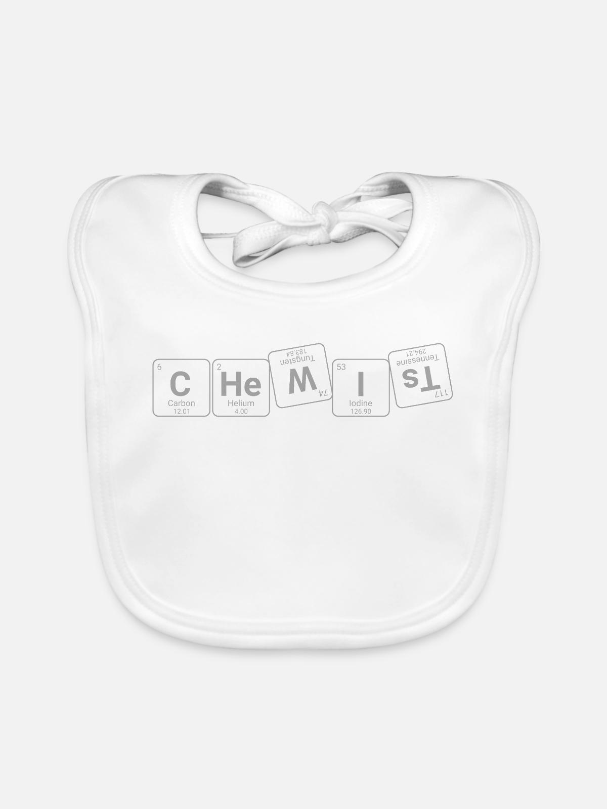 Chemiker - Baby Bio-Lätzchen - Weiß - Vorne