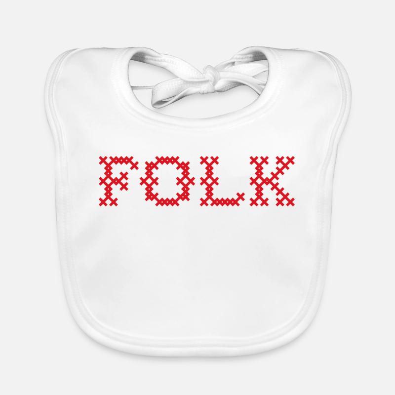 Folk Folklore Baby Bio-Lätzchen