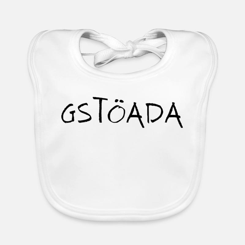 Gstöada - Bavoir bio Bébé - blanc