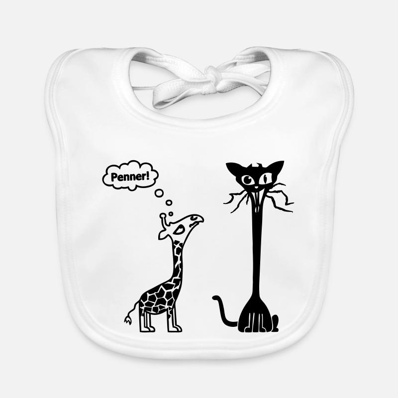Giraffe cat Organic Baby Bibs