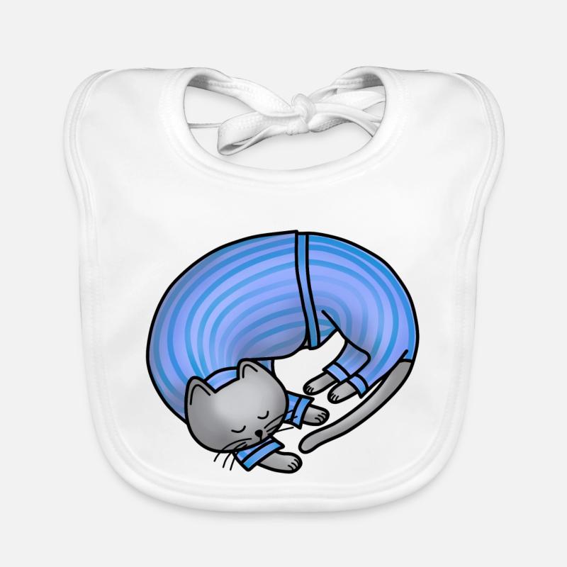 Pyjama cat Organic Baby Bibs