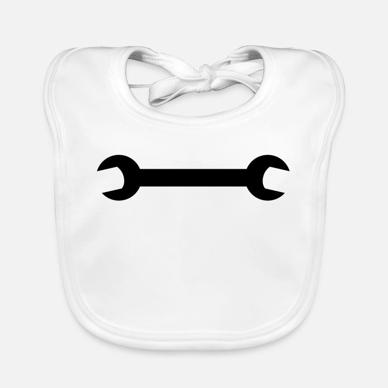 Black wrench Organic Baby Bibs