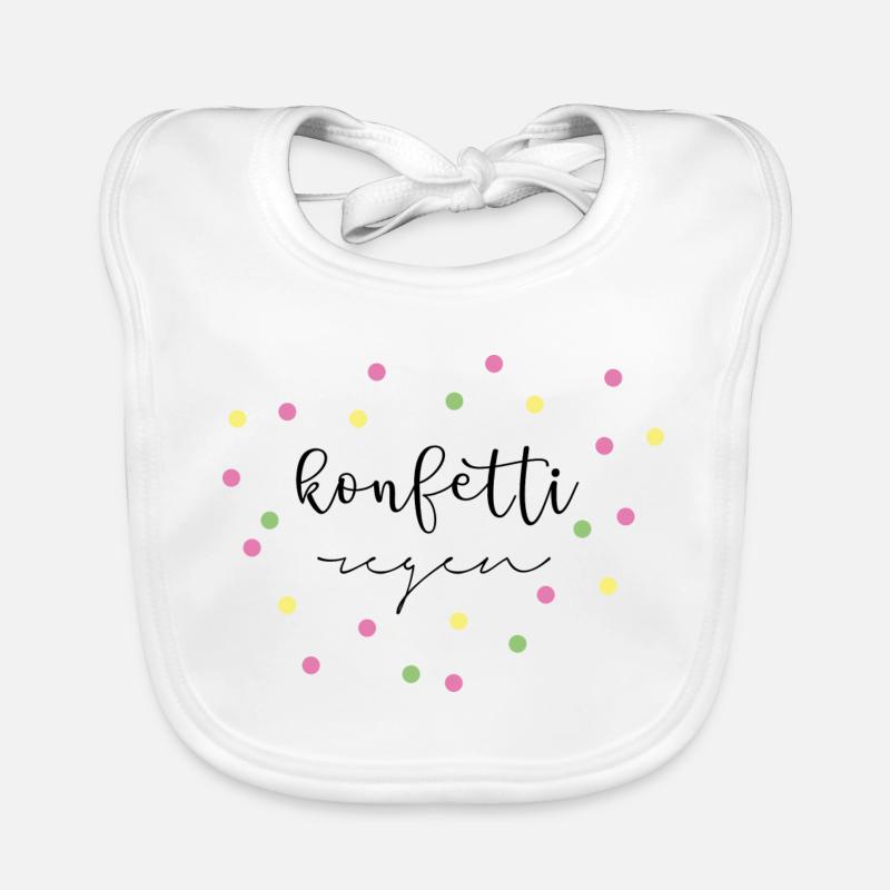 Konfetti-Regen Baby Bio-Lätzchen