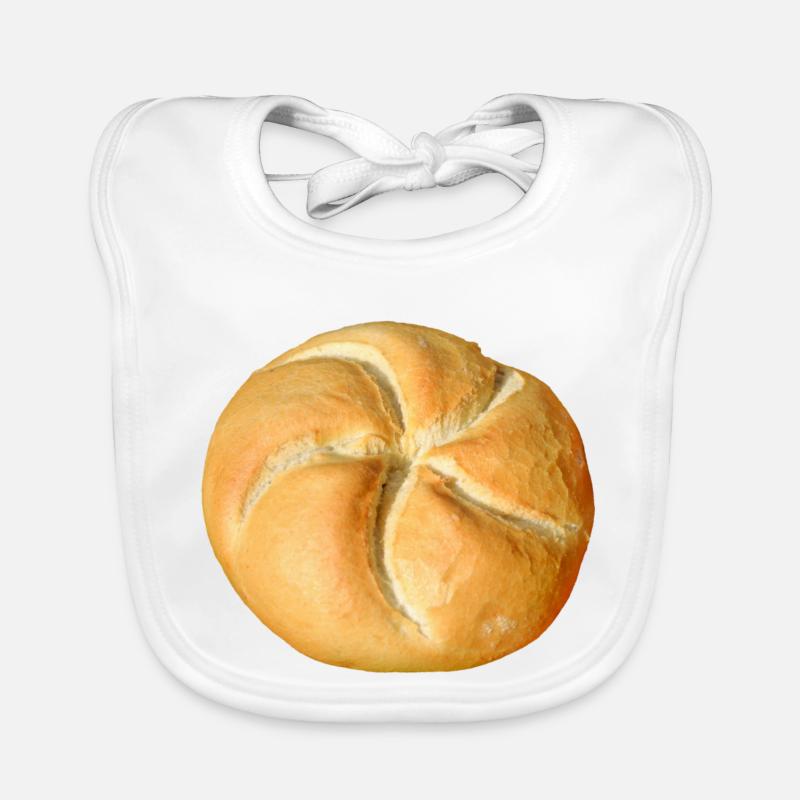 bread brooches crossaint bakery baguette bread bu Organic Baby Bibs