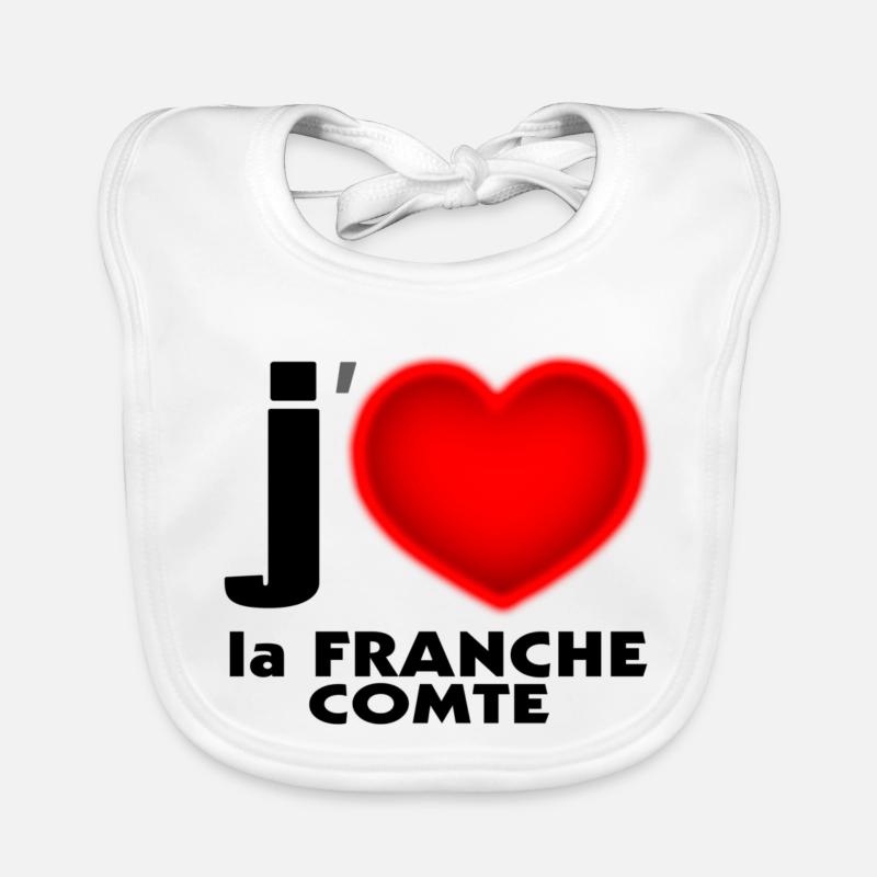 J'aime la Franche Comte Bavoir bio Bébé