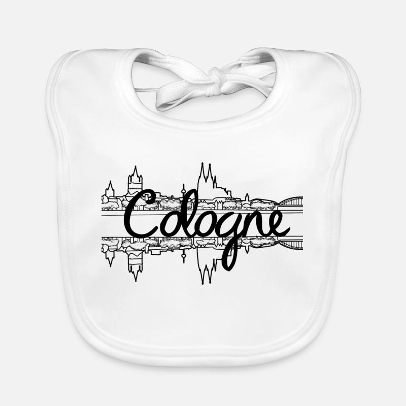 Cologne Skyline - Noir Bavoir bio Bébé