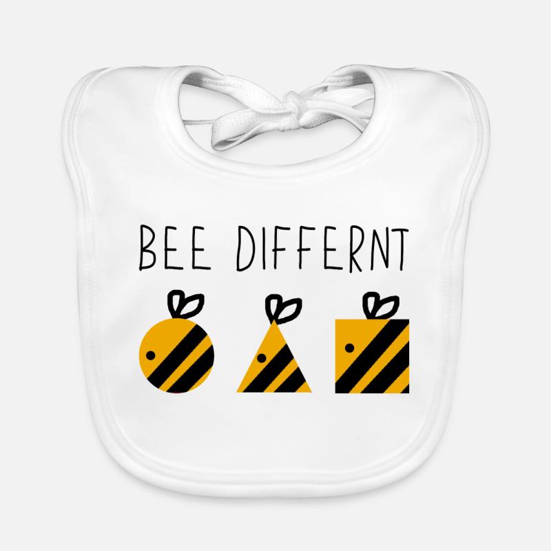 Bee different beekeeper Funny Funny Bee Organic Baby Bibs