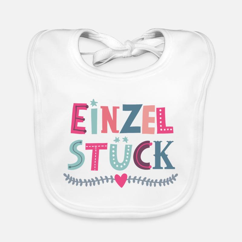 Fille seule pièce Bavoir bio Bébé