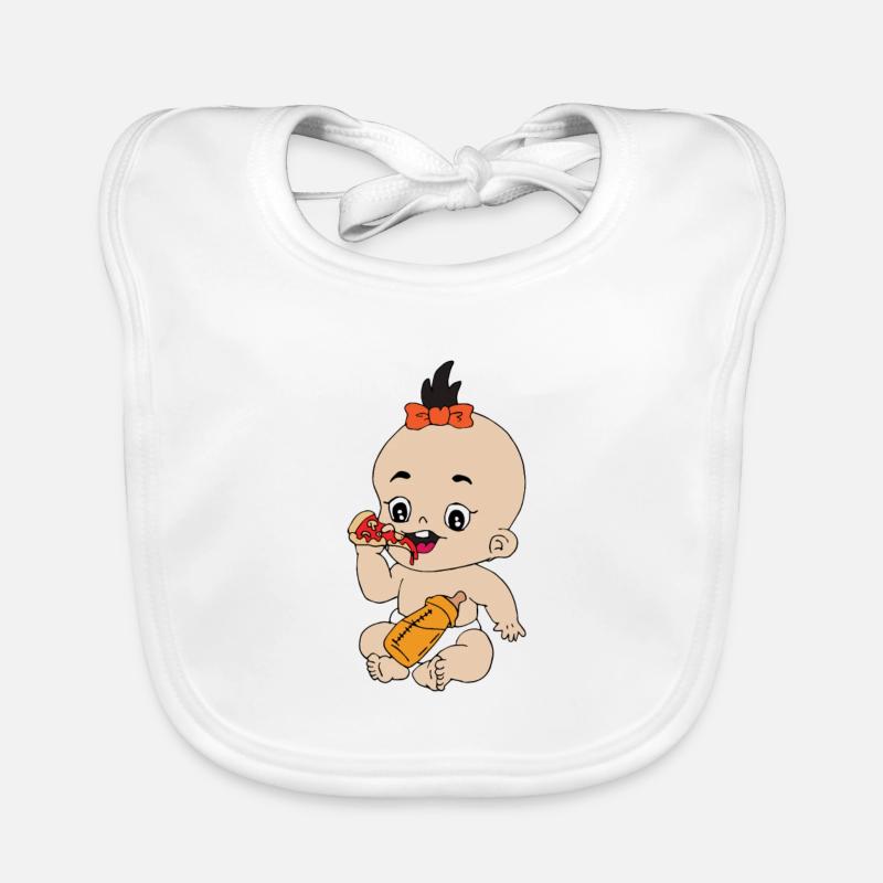 Pizza pour bébé Bavoir bio Bébé
