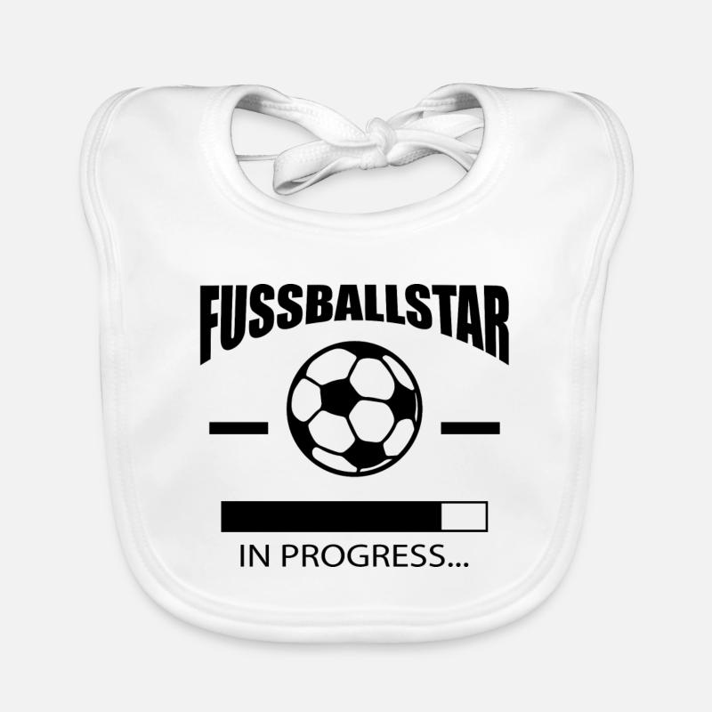 Fussballstar in progress Baby Bio-Lätzchen
