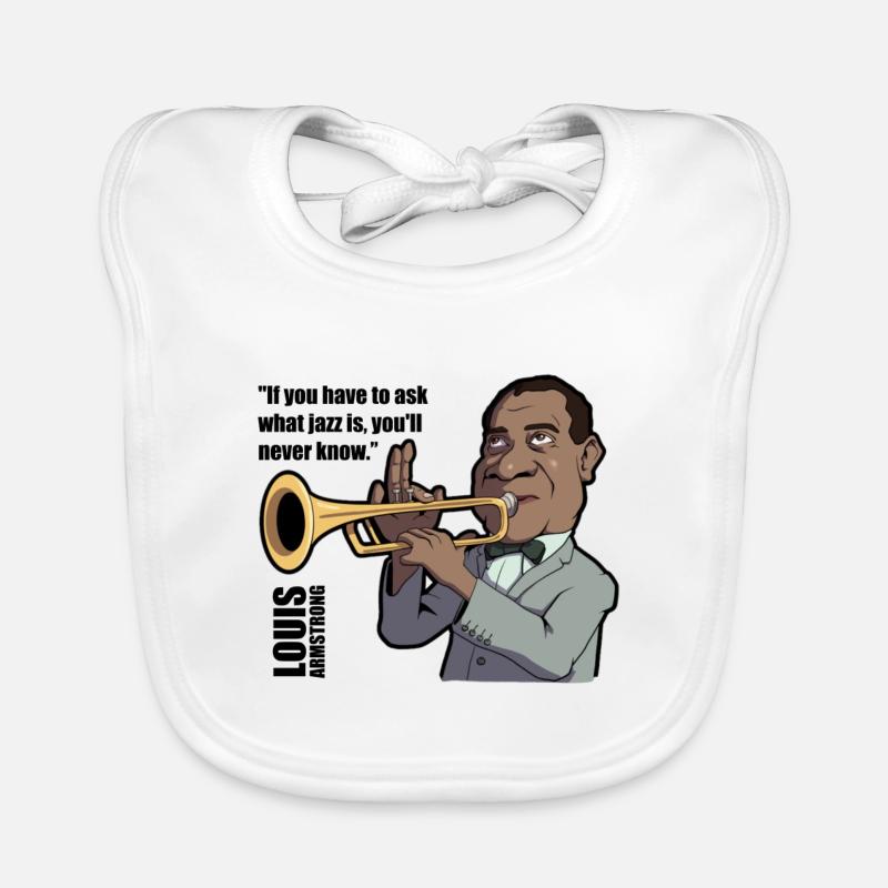 Louis Armstrong Organic Baby Bibs