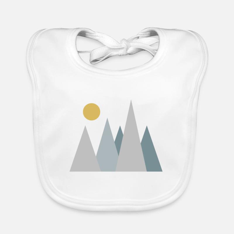 Montagnes Bavoir bio Bébé