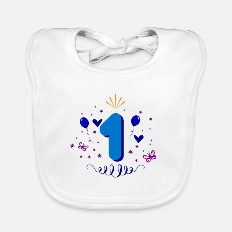 Geschenkidee zum 1. Geburtstag Baby Bio-Lätzchen
