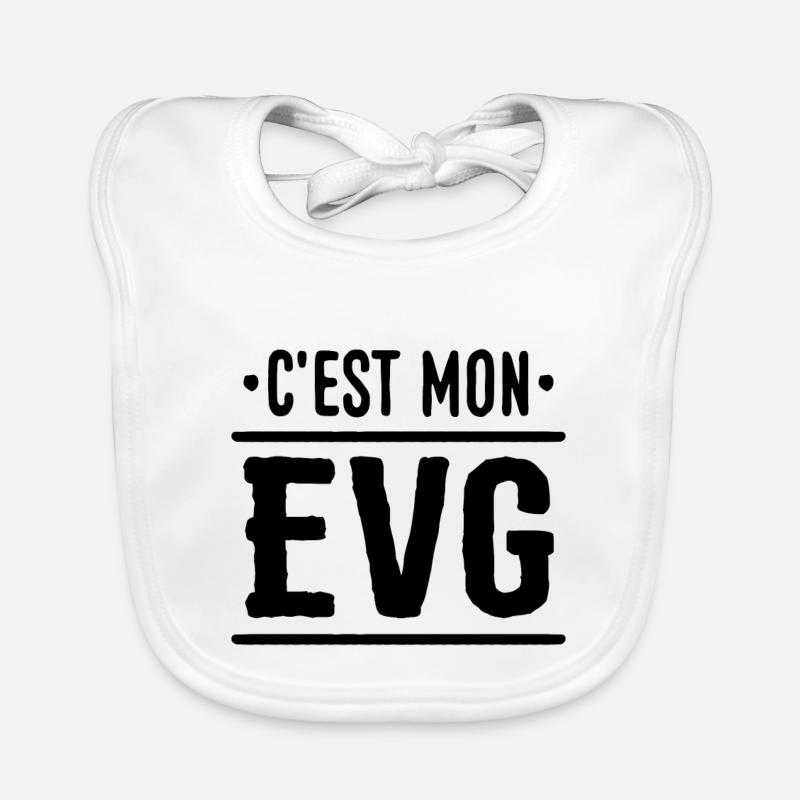 C'est mon evg mariage Bavoir bio Bébé