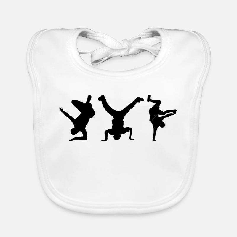 Breakdancing Organic Baby Bibs