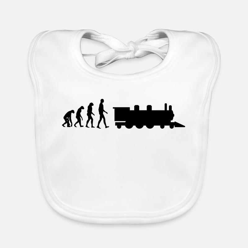 Eisenbahner / Eisenbahnen / Eisenbahn / Bahn Baby Bio-Lätzchen
