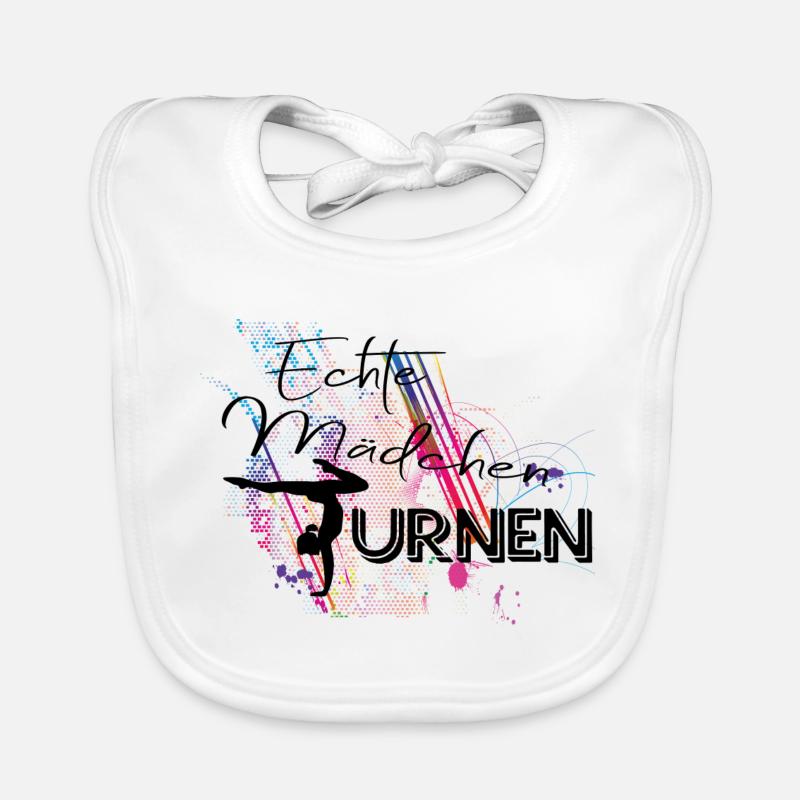 Echte Mädchen Turnen Baby Bio-Lätzchen