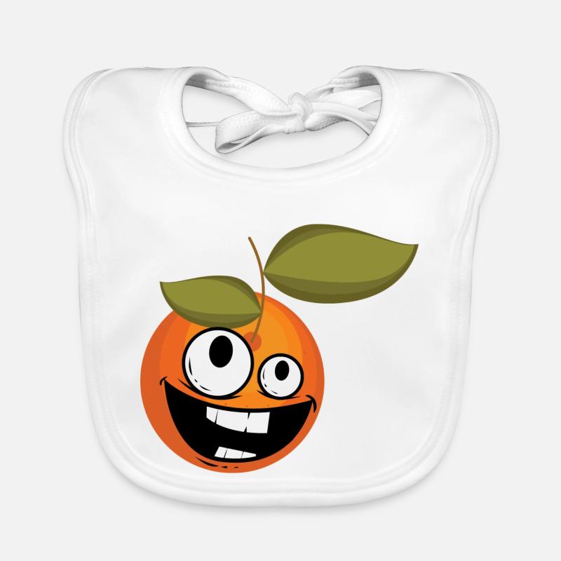 Joyeux Orange Bavoir bio Bébé