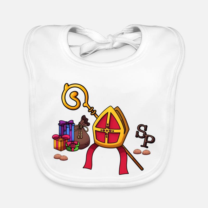Sinterklaas Elemente Baby Bio-Lätzchen