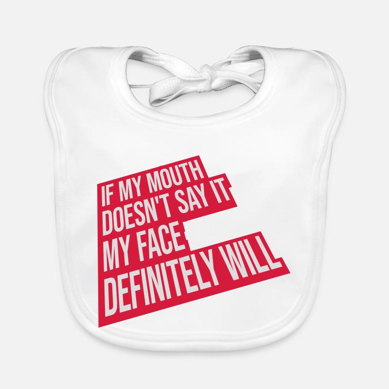 my face definitely will Baby Bio-Lätzchen