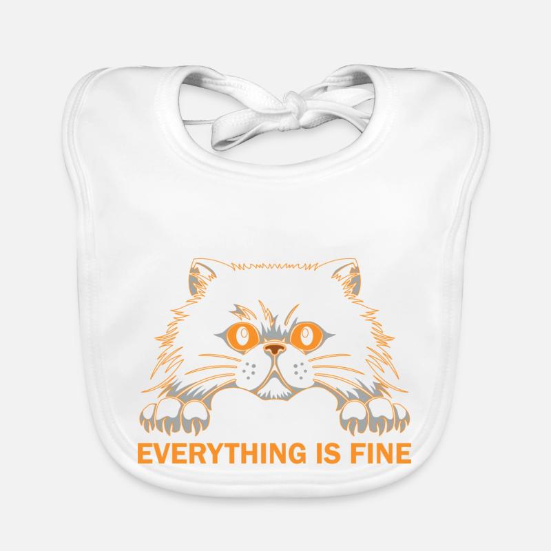 It ́s Fine I ́m Fine Everything Is Fine Organic Baby Bibs