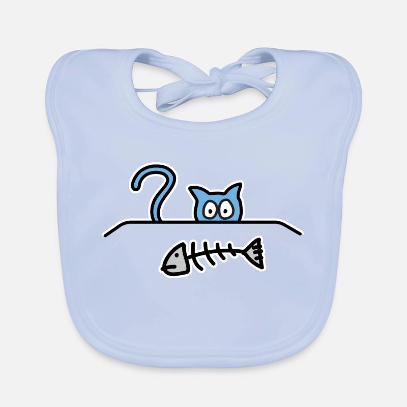 Chat affamé Bavoir bio Bébé