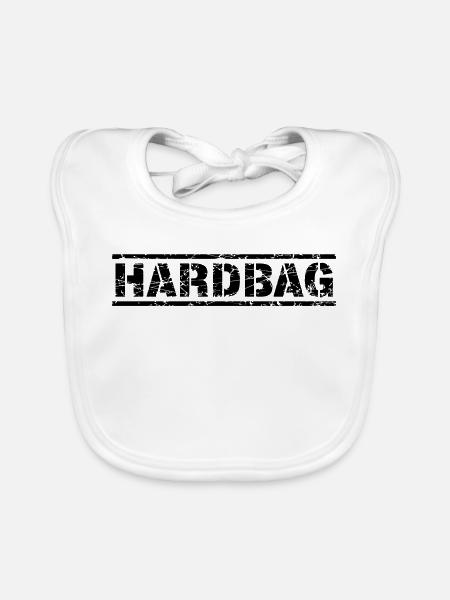 Hardbag - Baby Bio-Lätzchen - Weiß - Vorne