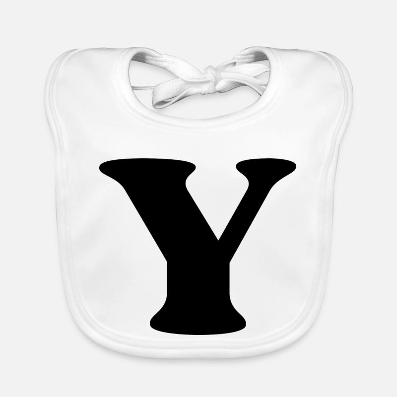 Lettre y Bavoir bio Bébé