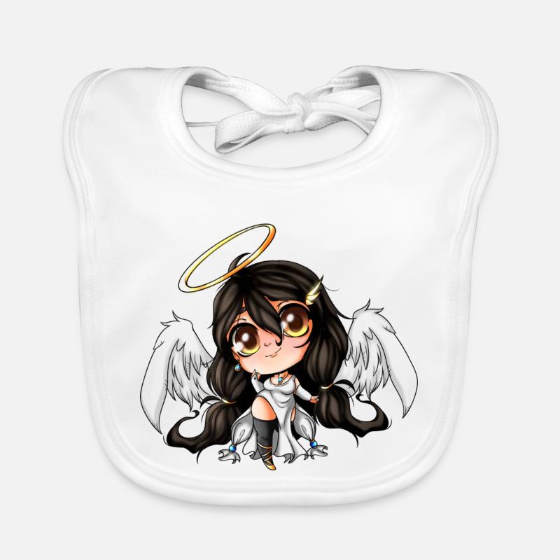 Chibi Engel Mädchen Baby Bio-Lätzchen