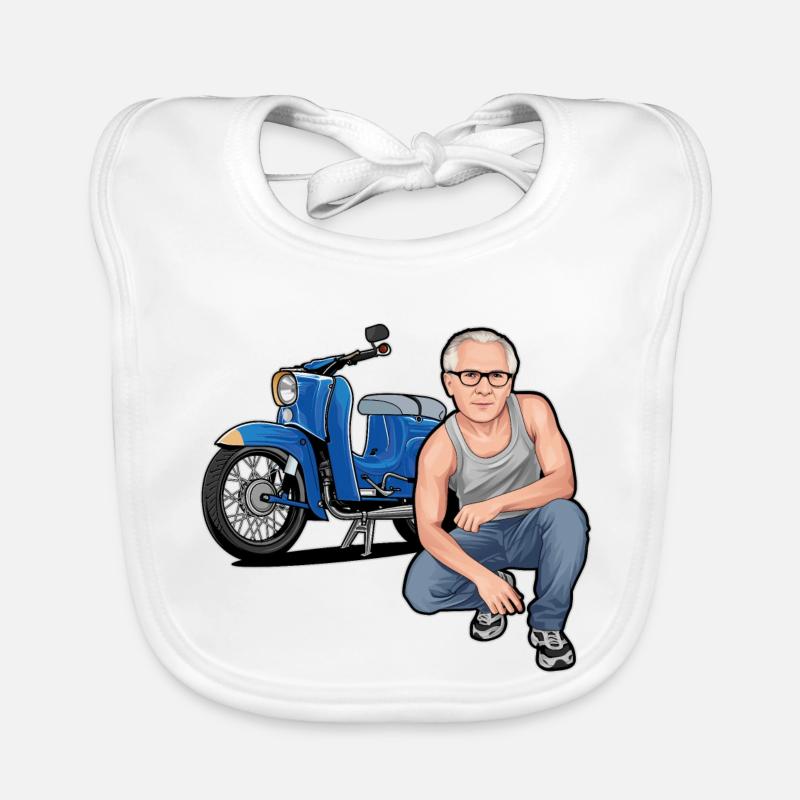 Schwalbe (Trude) + Erich // Illustration Organic Baby Bibs