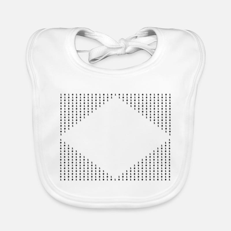 Zahlenmuster Baby Bio-Lätzchen