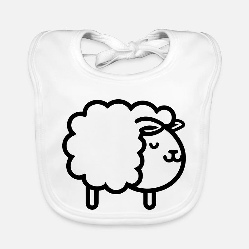 Schaf Baby Bio-Lätzchen