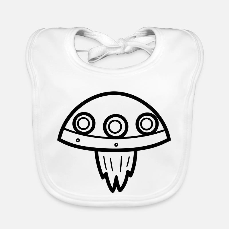 flying saucer Organic Baby Bibs